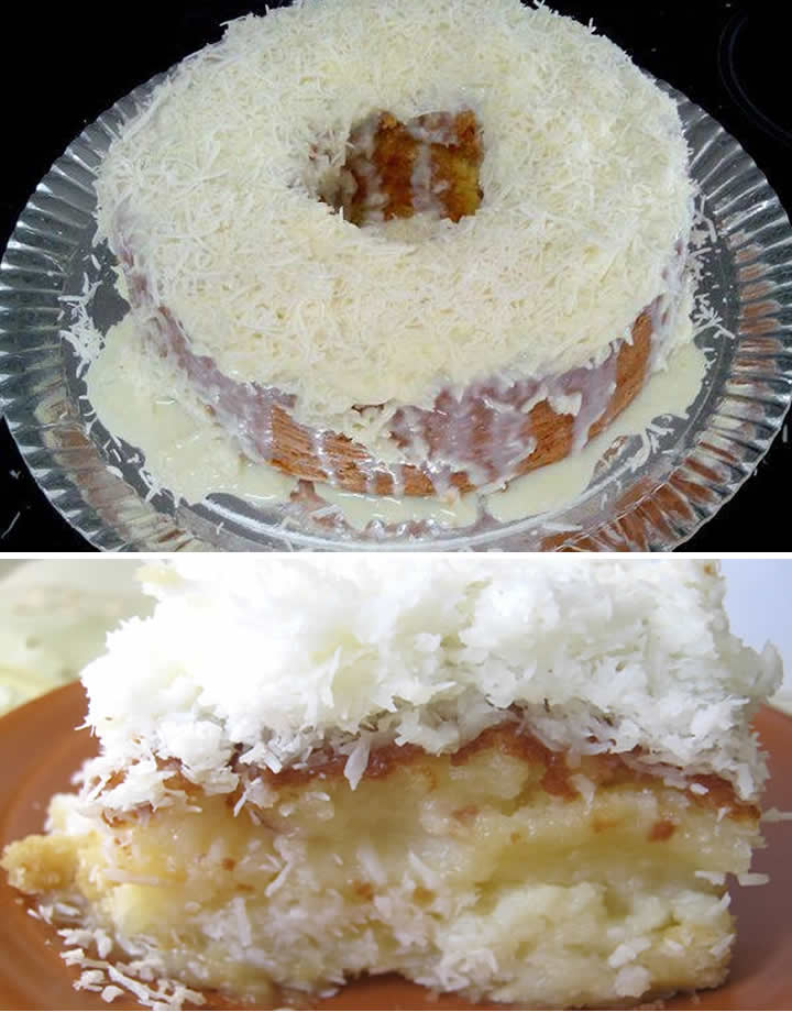 Bolo de Coco Gelado