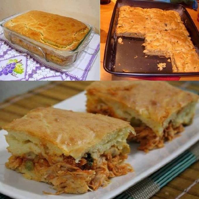 Torta de Frango de Liquidificador Fácil